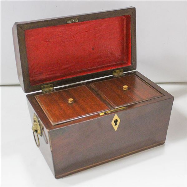 ANTIQUE WOODEN LOCK BOX