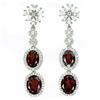 Image 1 : Natural Unheated  Mozambique Garnet Earrings
