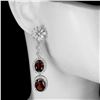 Image 2 : Natural Unheated  Mozambique Garnet Earrings