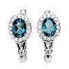 Image 1 : Natural London Blue Topaz Earrings