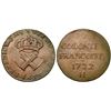 Image 1 : 1722/21-H French Colonies Copper Sou Overdate 22 over 21 VF25