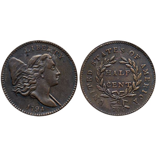 1794 C-2a R2+ ANACS graded EF45