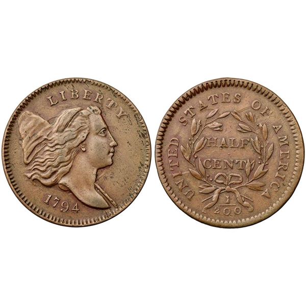 1794 C-4a R3 ANACS graded EF40