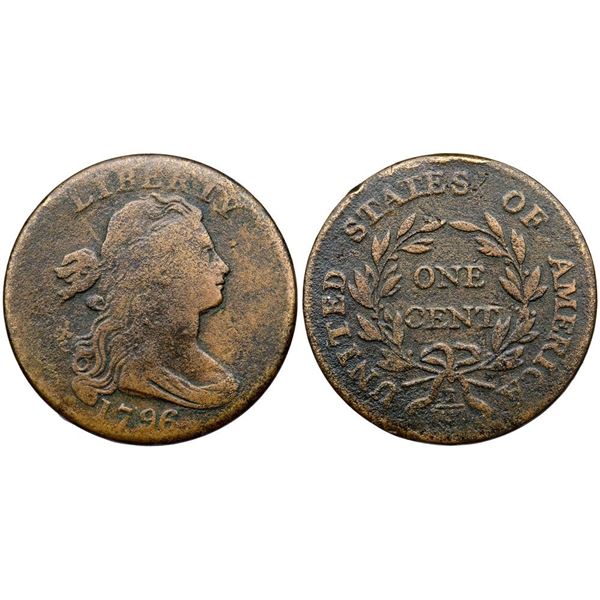 1796 S-99 R5 Draped Bust G6+