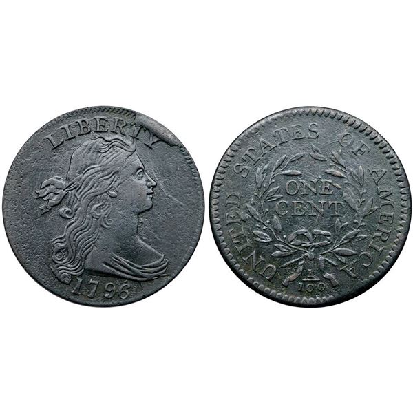 1796 S-110 R3 Draped Bust F15