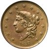 Image 2 : 1837 N-13 R2 Plain Hair Cord, Medium Letters ANACS graded MS63 Brown