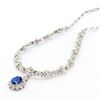 Image 3 : 4.32 ctw Tanzanite and 8.42 ctw Diamond 18K White Gold Necklace