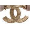 Image 5 : Chanel Gold Iridescent CC Brooch