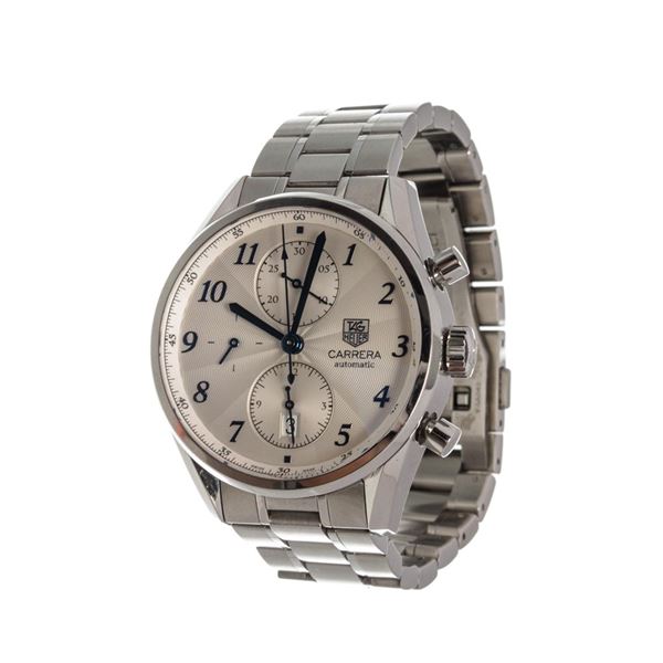 Tag Heuer Silver Carrera Calibr Watch