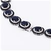 Image 3 : 183.08 ctw Dark Blue Sapphire and 8.57 ctw Diamond Necklace