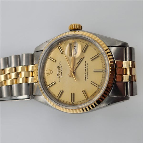 Rolex Men's Two-Tone 36m Oyster Perpetual Datejust Wristwatch