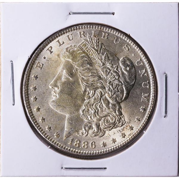 1886 $1 Morgan Silver Dollar Coin CH BU