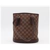 Image 2 : Louis Vuitton Damier Ebene Canvas Leather Marais Bucket Bag