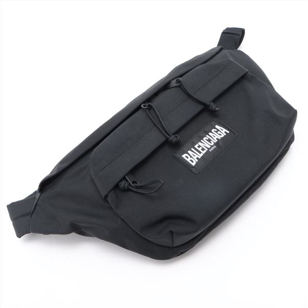 Balenciaga Black Nylon Oversized XXL Waist Bag