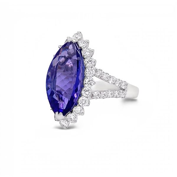 Tanzanite Marquis Ring