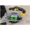 Image 2 : Dewalt 20 Volt Circular Saw + Angle Grinder with Battery, Charger, and Bag - Tested and Works 