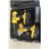 Image 2 : Dewalt 18 Volt Drill and Impact Driver in Hard Case- Tested 
