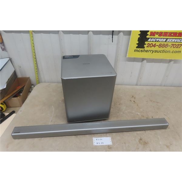 Samsung Wireless Subwoofer and Sound Bar