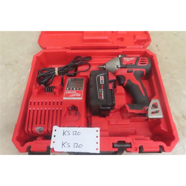 Milwaukee 18 V Impact Driver with Battery and Charger in Hard Case - Tested 