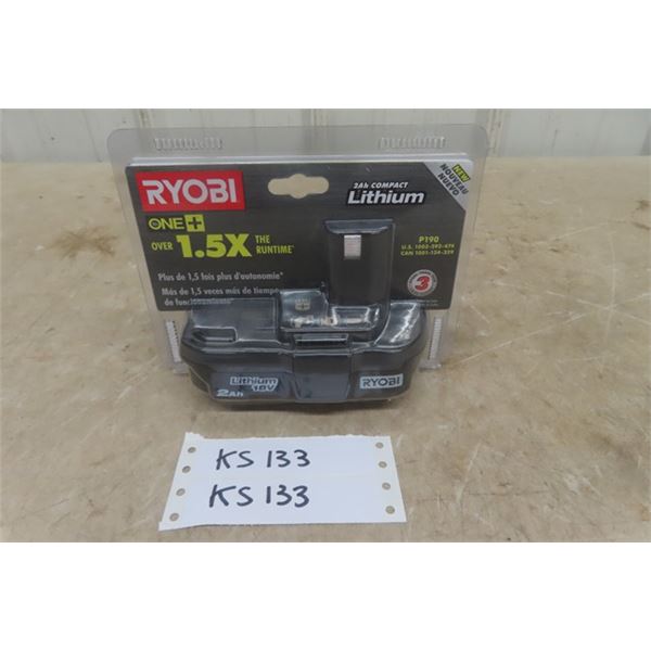 Ryobi 2 AH Compact Lithium 18 V Battery - New in Package 