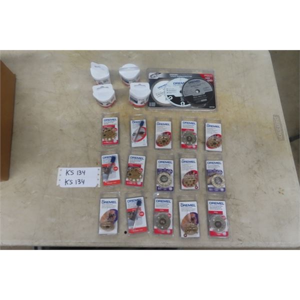 20 Dremel Bits and Accessories - New in Packages 