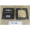 Image 1 : Pair of Zildjian Cymbal Christmas Ornaments - New in Box 