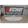Image 1 : Echo Power Tools Tin Sign 48x24'' , Simplicity Oval Tin Sign 36x16'' Sign 
