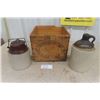 Image 1 : 1 Crock Jug, 1 Crock Pickle Pot, Canadian Butter Box