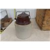 Image 3 : 1 Crock Jug, 1 Crock Pickle Pot, Canadian Butter Box
