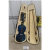 Image 1 : Cecilio 4/4 Blue Violin and Case with Turner 
