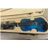 Image 2 : Cecilio 4/4 Blue Violin and Case with Turner 