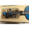 Image 4 : Cecilio 4/4 Blue Violin and Case with Turner 