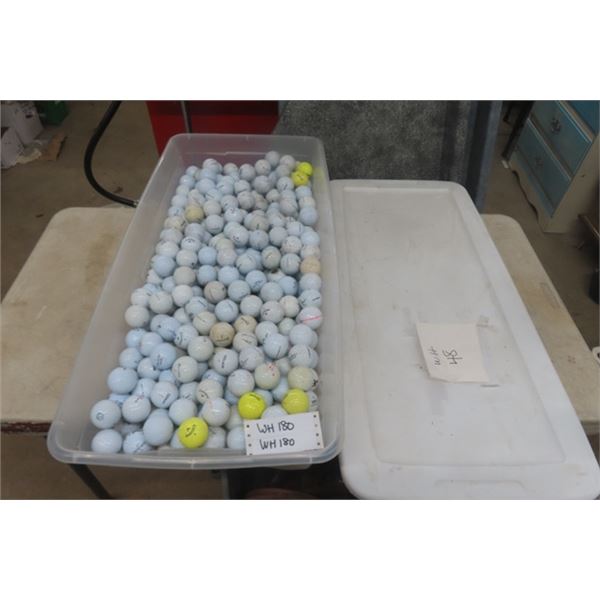 Over 400 Quality Used Golf Balls with Tub 