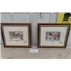 Image 1 : Pair of Signed Walter Campbell Prints 13x15'' - Summer Fantasy and Fantasy on Ice 