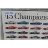 Image 2 : Moog Chassis Parts Wood Nascar 24x18'' Plaque - 45 Champions 2010 