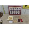 Image 1 : Prime Ministers of Canada Framed Picture 20x16'' , Winston Churchill Plate, Ration Books, Citizenshi