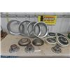 Image 1 : Assorted Hubcaps, Center Caps and Beauty Rings - Chevy, Packard 
