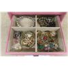 Image 3 : Tuscan Jewelry Case Filled with Costume Jewelry 