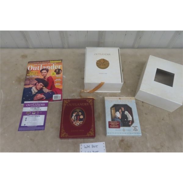 Outlander Season 1,2,3 DVD Sets and Magazine 