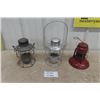 Image 1 : 2 CNR Hiram Piper Lanterns - 1 Dietz # 40 Traffic Guard Lantern 