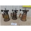 Image 1 : 3 Antique Brass Blow Torches 