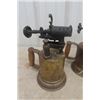 Image 4 : 3 Antique Brass Blow Torches 