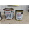 Image 7 : 4 Rogers BC Sugar Golden Syrup Tin Cans - 2 20 Pound, 2 10 Pound , 2 with Lids, All Have Handles 