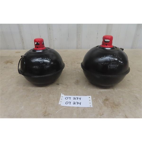 2 Antique GSW Road Flares 