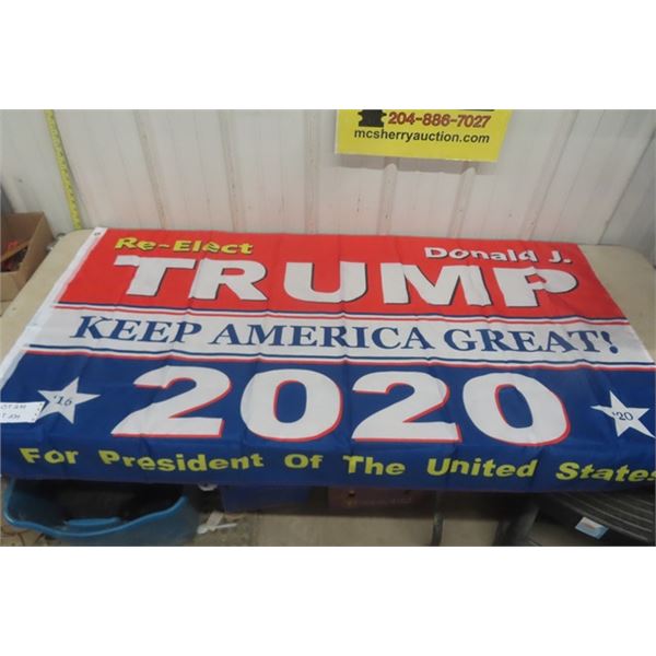 Re Elect Donald Trump 2020 Flag 61x35'' 