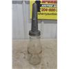 Image 3 : Vintage Glass Oiler with Spout , 16'' Green Porcelain Barn/Service Station Light 