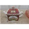 Image 4 : 2 Glass Bowls,  Windsor Castle Tea Pot 