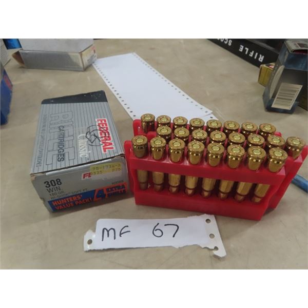 308 Win Ammo - 24 Rounds - MUST HAVE PROOF OF PAL PRIOR TO PURCHASE - WE DO NOT SHIP AMMO