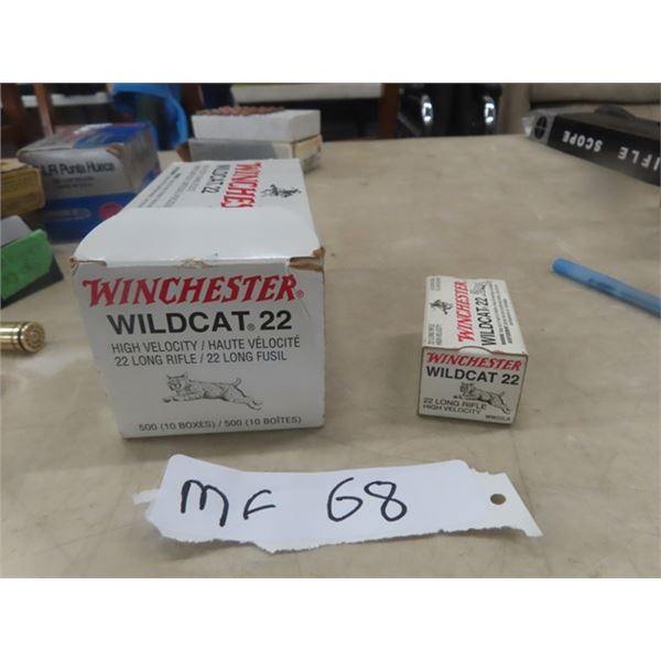 Winchester Wild Cat 22 Long Riffle Ammo - 500 Rounds - MUST HAVE PROOF OF PAL PRIOR TO PURCHASE - WE