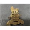 Image 3 : 4 Military Brass Badges : RCAF, Canadian Provost Corps, 1885 Canadian Written in French, South Saska